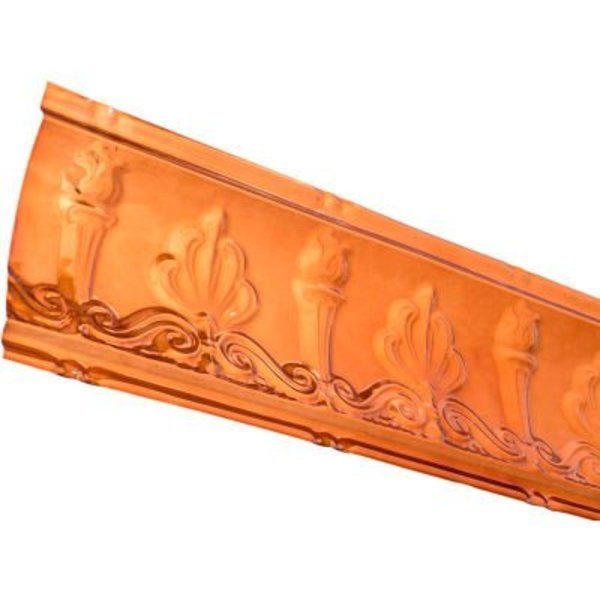 Acoustic Ceiling Products Great Lakes Tin 48" Superior Tin Crown Molding in Copper - 194-08